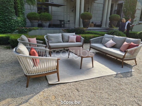 Jardinico LEGNA Gartenloungegarnitur Gartencouch Loungegruppe.