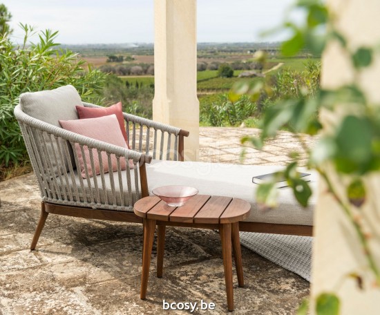 Jardinico LEGNA Chaise Longue Sable Teak - cream Cream.