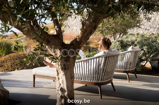 Jardinico LEGNA Chaise Longue Sable Teck - cream Cream.