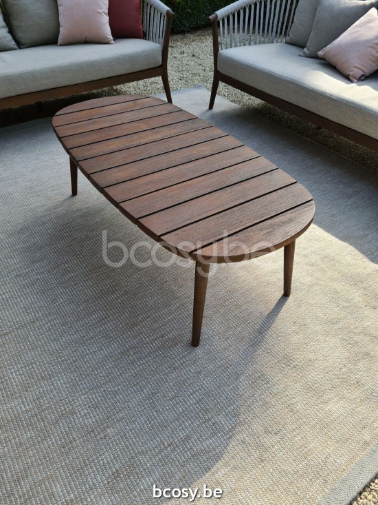 Jardinico LEGNA Garten Couchtische aus Teakholz.