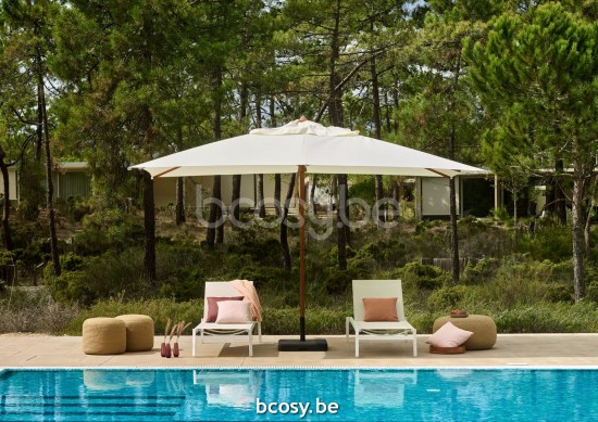 Jardinico LUCCA Pied De Parasol Lucca Heavy 60 Kg Anthracite concrete.