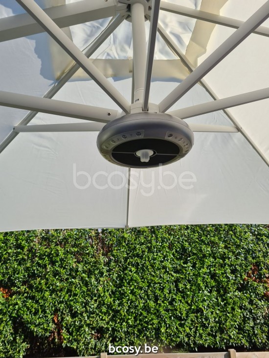 Jardinico LUNA Lumière Eclairage pour parasol ombrelle.