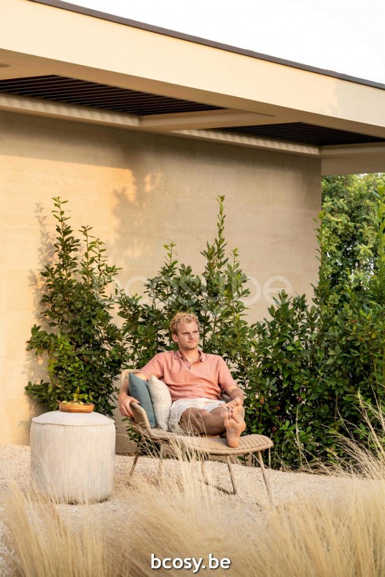 Jardinico MANI Loungesessel 1s Mandel alu - Mandelseil Brulé.