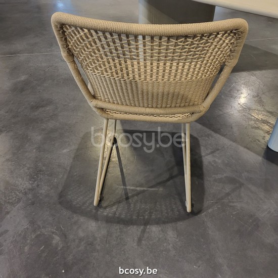 Jardinico MANI Armchair Almond alu - Almond Rope Brulé.