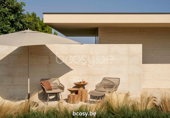 Jardinico MANI Fußhocker Mandel alu - Mandelseil.