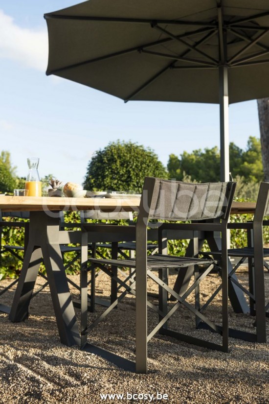 Jardinico MANTRA BISTRO Chaise Réalisateur Textile Anthracite.