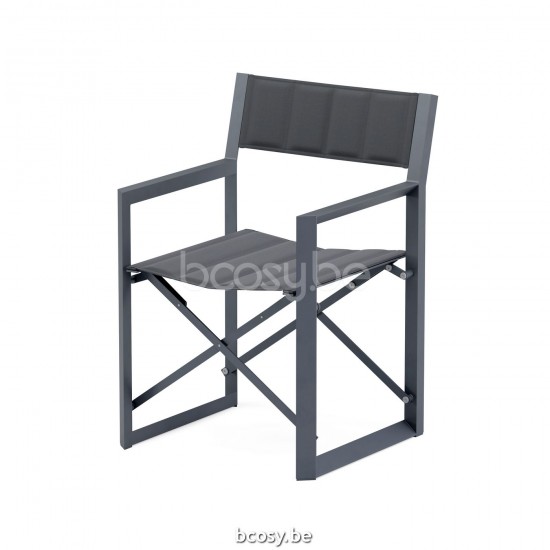 Jardinico MANTRA BISTRO Regisseurstoel Anthracite Textile.