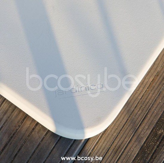 Jardinico MANTRA BISTRO Square Garden Table White White.