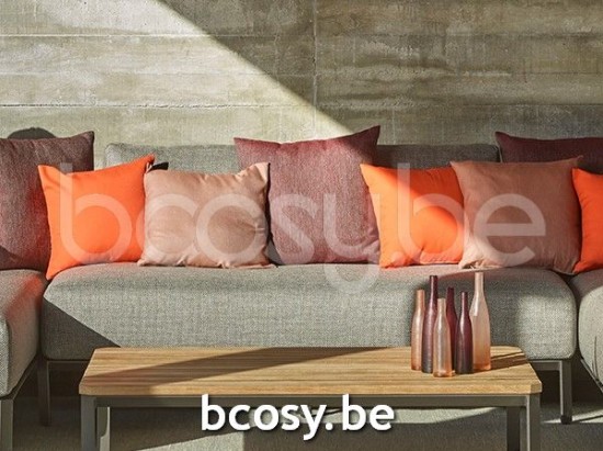 Jardinico MAUROO Sofa 2s Charcoal - Teak Ash.