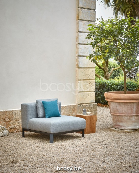 Jardinico MAUROO Sofa 1 Seater Charcoal - Teak Ash.