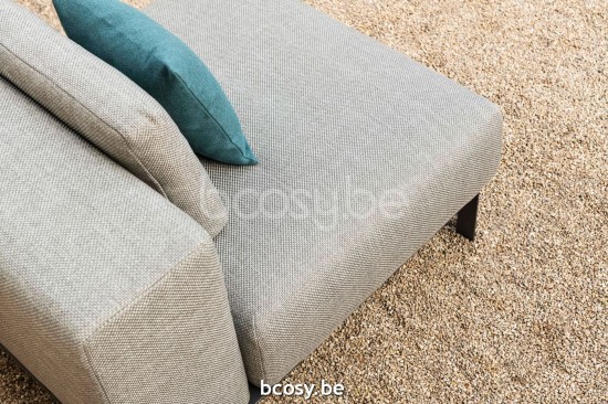  Jardinico MAUROO Sofa 1p Holzkohle - Teakholz Ash.