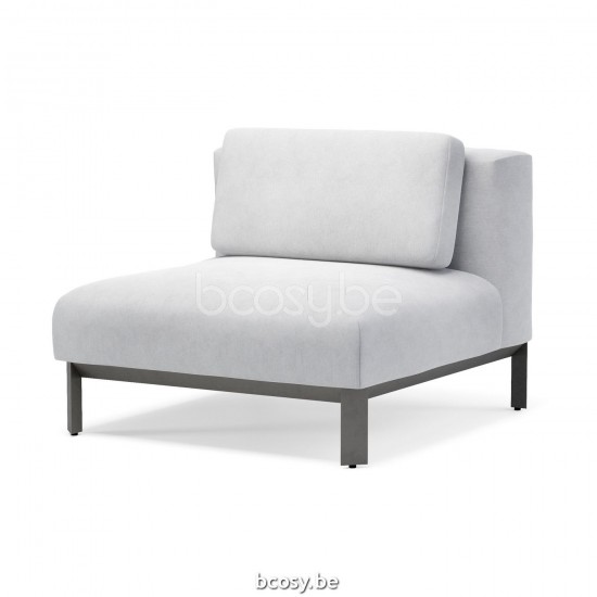 Jardinico MAUROO Tuinzetel 1 P Charcoal En Teak Ash.