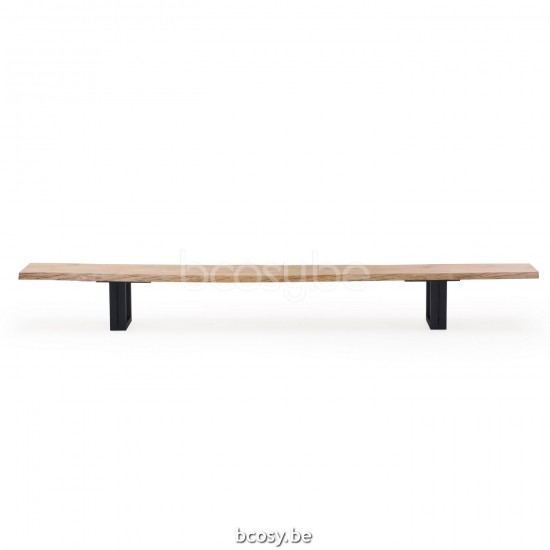 Jardinico NATURE Banc de jardin Noir Teak.