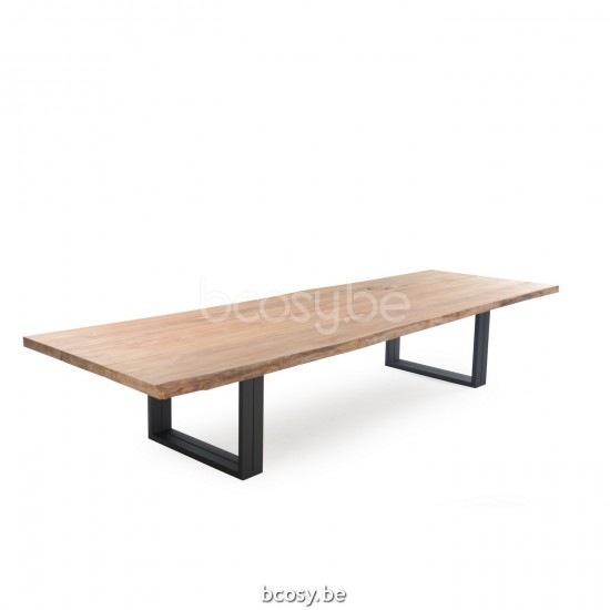 Jardinico NATURE Rechthoekige Tuintafel Zwart Teak.