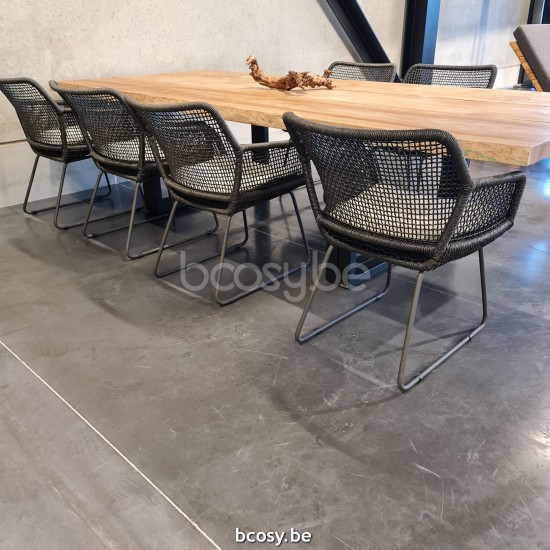 Jardinico NATURE Rectangular Low Garden Table Black Teak.