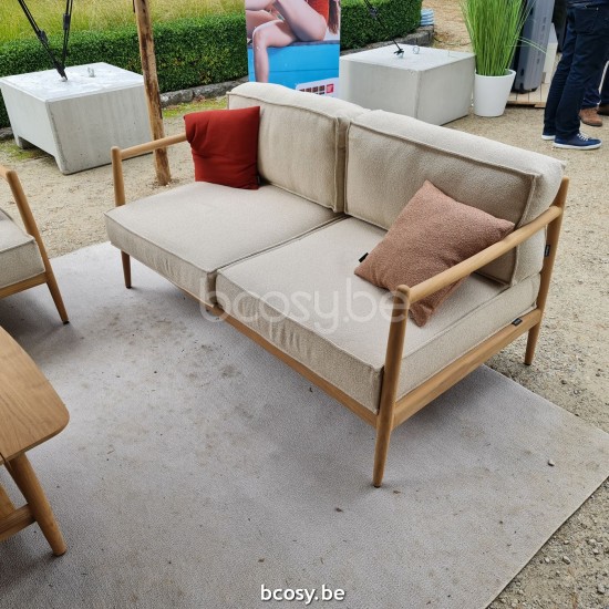 Jardinico NOA Canapé De Jardin teck - cordon artichaut Brulé.