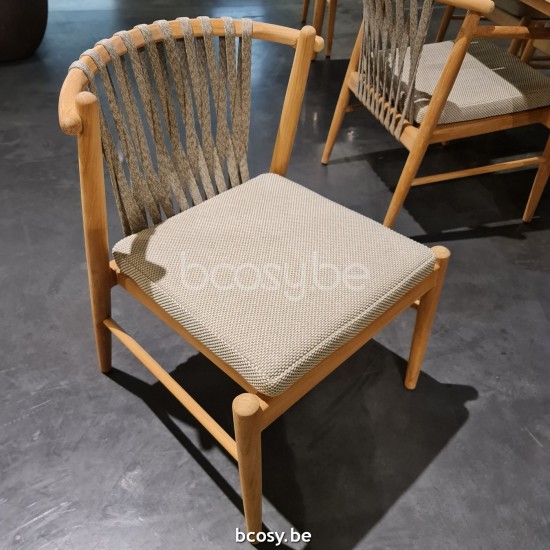 Jardinico NOA chaise de jardin teck - cordon artichaut Truffle.