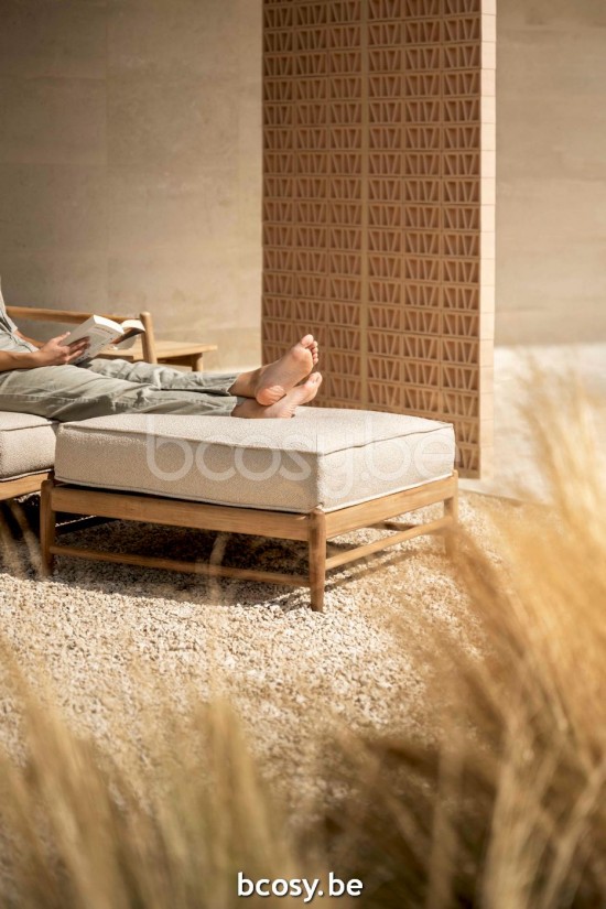 Jardinico NOA Ottoman 83x83 Teak Brulé.