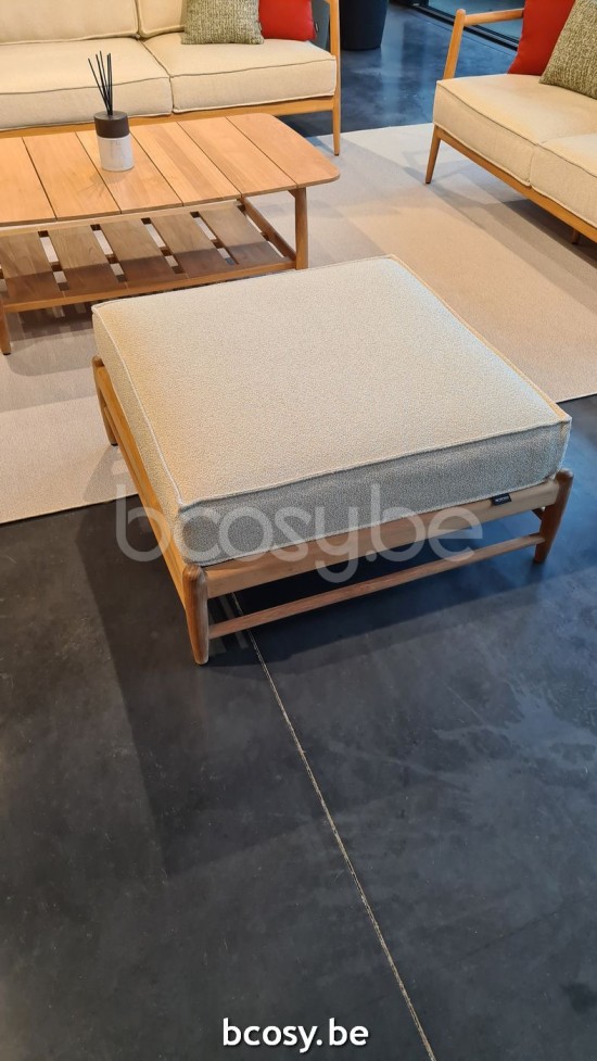 Jardinico NOA Pouf 83x83 Teck Brulé.