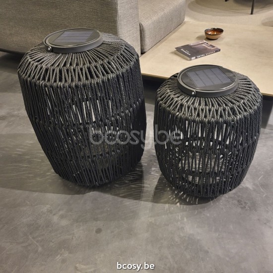 Jardinico NOTO OVAL Éclairage Led Grand Charcoal - Black Rope.