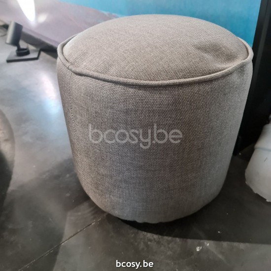 Jardinico POUFS BAY Round Pouf Footrest Ottoman Ø50x40H Small Flame.