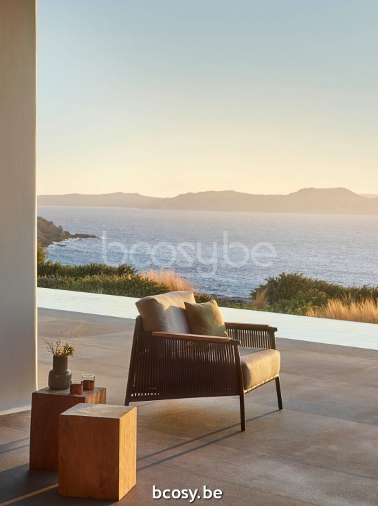 Jardinico SCOOP Lounge Chair 1s Lava - Brown Beige.