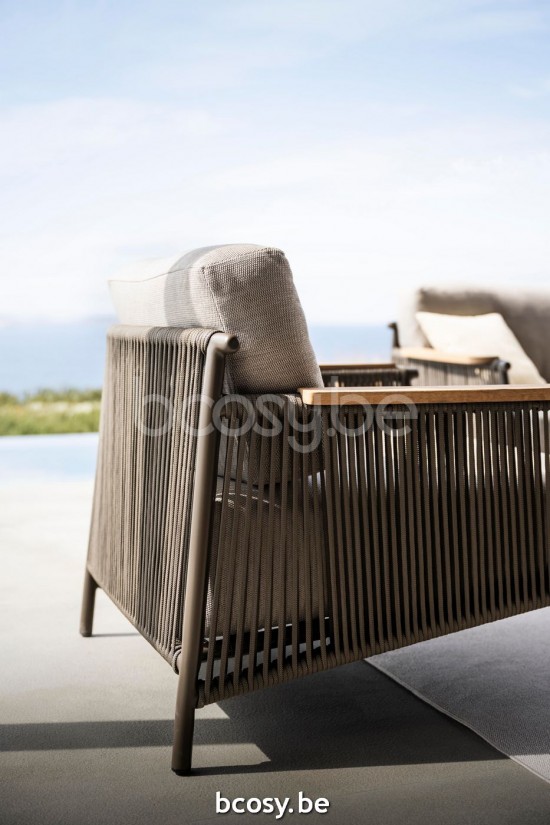 Jardinico SCOOP Lounge Chair 1 Seater Lava - Brown Beige.