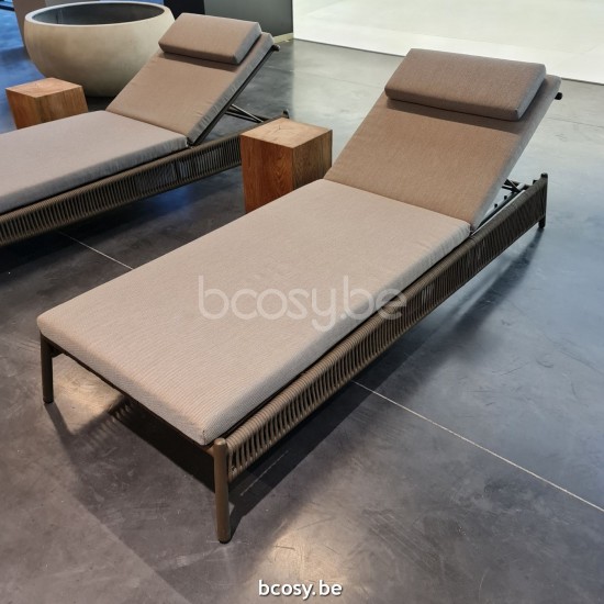 Jardinico SCOOP Sunlounger Lava - Brown Beige.