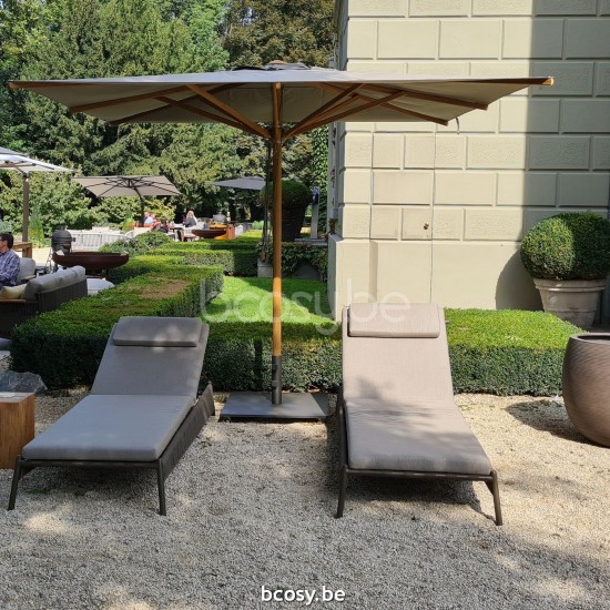 Jardinico SCOOP Bain De Soleil-chaise Longue Lava - Brown Beige.