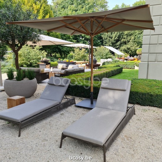  Jardinico SCOOP Sonnenliege-liegestuhl Lava - Brown Beige.