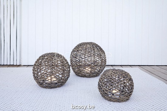 Jardinico SOLORE Round Led Light Ø30 Small Taupe.