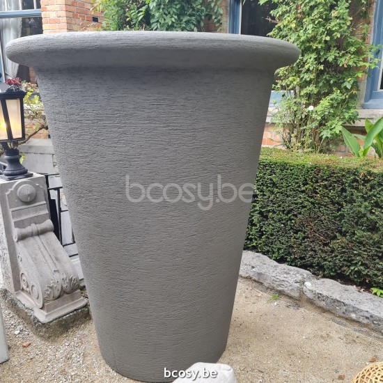 Jardinico TERRA Round Plant Pot Terra classic High extra extra large Macchiato.