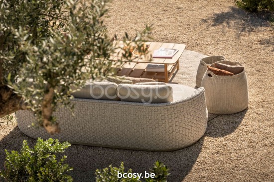 Jardinico TONDO salons de jardin détente 3places.