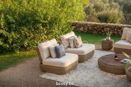 Jardinico TUGU Fauteuil De Jardin 1s Pivotant Cottage Linnen.