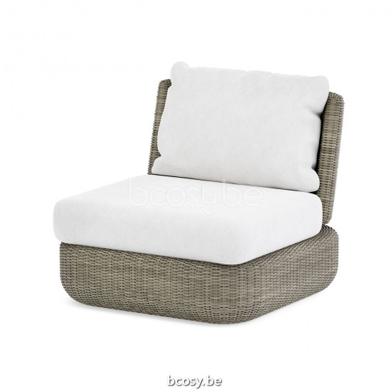 Jardinico TUGU Lounge Chair 1s Draaibaar Cottage Linnen.