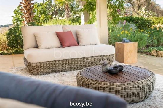 Jardinico TUGU Lounge-sofa 2,5s Armlos Cottage Linnen.