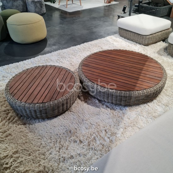 Jardinico TUGU Garten Couchtische aus Teakholz.