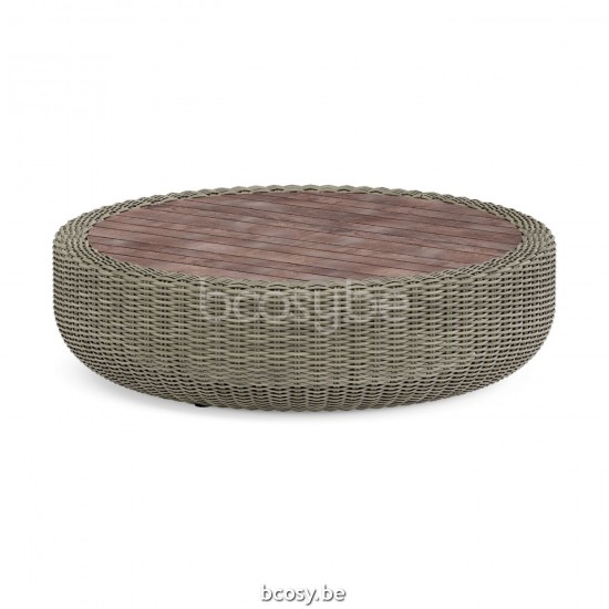 Jardinico TUGU Ronde Buitensalontafel Ø90 Cottage - Sable Teak.