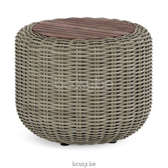 Jardinico TUGU Ronde Bijzettafel Ø45 Cottage - Sable Teak.