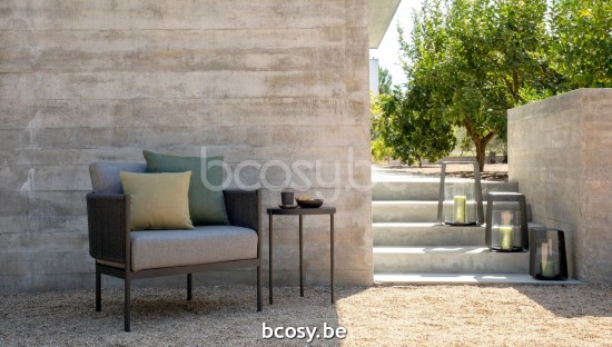 Jardinico VOLTE Runder Beistelltisch Verschachtelt Anthrazit Ceramic Nero-Charcoal.