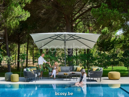 Jardinico VOLTE Round Nesting Coffee Table Charcoal Ceramic Nero-Charcoal.