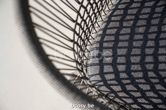 Jardinico YUNA Fauteuil Anthracite - Cordon Anthracite Ebony.