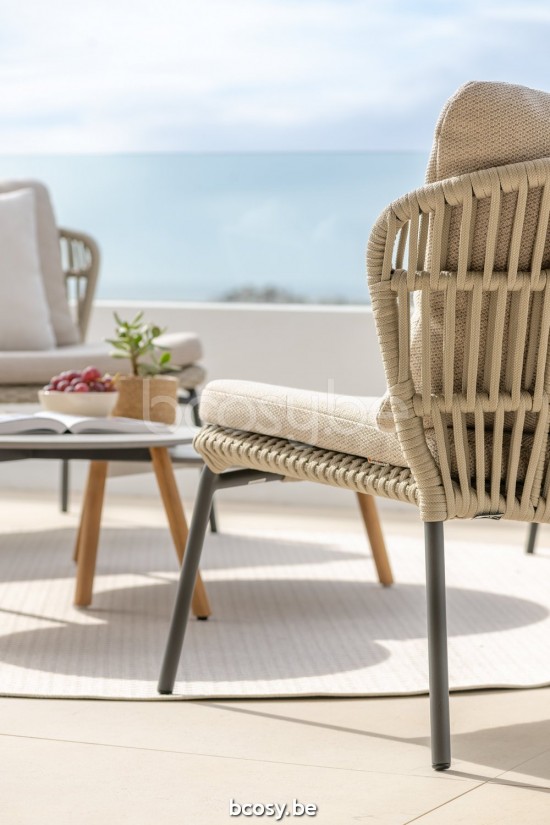 Jati&Kebon Lima garden outdoor lounge sets Charcoal mat aluminium Beige uni.