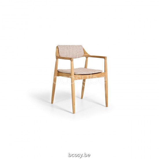 Jati Kebon Tofino Teak Gartenstuhl mit Armlehnen.