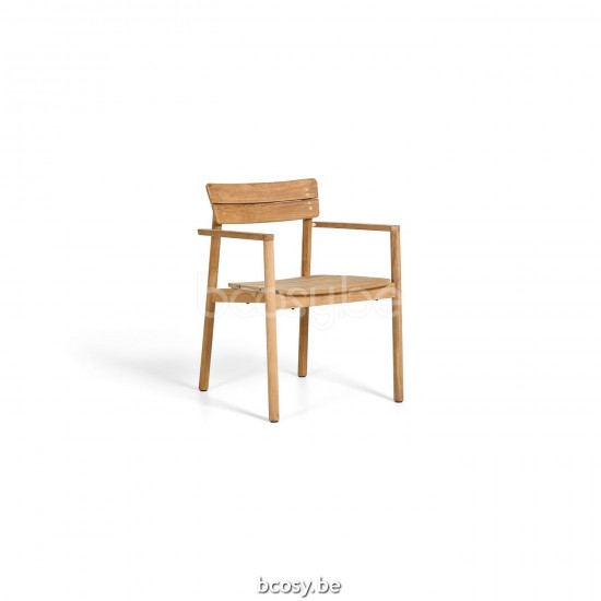 Jati Kebon Lynn Teak Arm Chair Teak Natural Smooth.