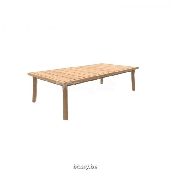 Jati Kebon Lynn Teak Garten Couchtisch.