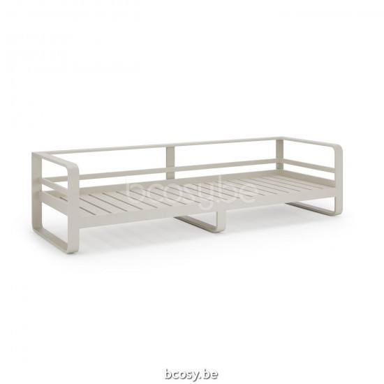 Jati Kebon Reno Sofa 3-zits Dune mat aluminium.