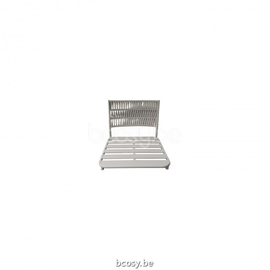 Jati Kebon Cala Sofa 1Seat Center Alu Dune Mat Rope Linnen 20mm Line Weaving.