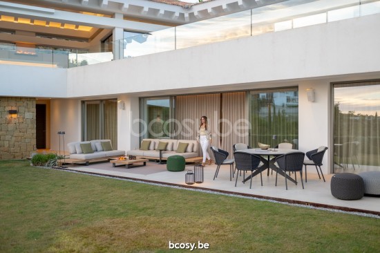 Jati&Kebon Truro salons de jardin détente 3places Aluminium anthracite mat.