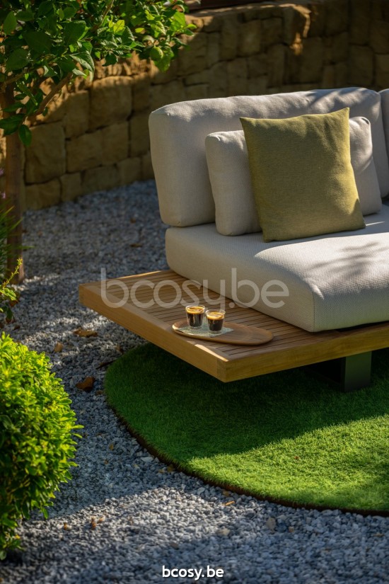 Jati&Kebon Truro Loungesets 2zit Antraciet mat aluminium.